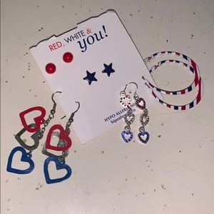 Brand new 4th of July earrings